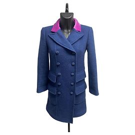 Chanel Cachemire Blue Coat from FW 2007 Ready To wear Show Other