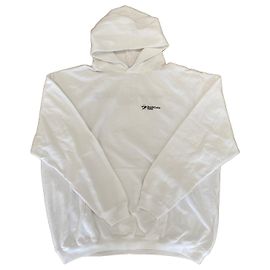 Balenciaga Sudadera Corporate Medium Molleton - Blanca Blanco