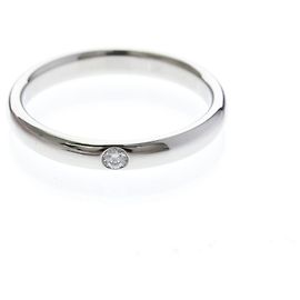 Harry Winston 1P Diamond Wedding Ring Silvery