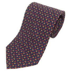 Autre Marque Cravate en soie imprimée E.G.Cappelli Bleu Autre