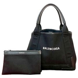 Sac cabas en cuir Balenciaga Navy Cabas Noir