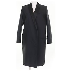 Céline Celine Chesterfield Wool Coat Black