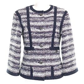 Giacca Chanel P45580V33648 in cotone senza collo Multicolore