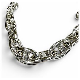 Hermès HERMES Collier Chaine d'Ancre GM Argenté