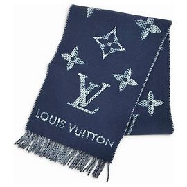 Louis Vuitton 2025 Cashmere Stole Navy blue