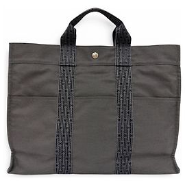 Hermès Hermes Herline MM Canvas Tote Bag Brown