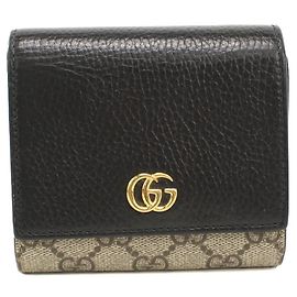 Gucci Bi-fold Wallet in Beige Beige