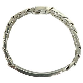 Tiffany & Co Tiffany Vintage ID Chain Charm Bracelet Silvery