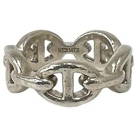 Hermès Anello Enchainée Hermes Argento