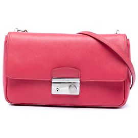Bolsa transversal Prada Pink Saffiano Sound Lock Rosa