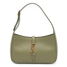 Saint Laurent Le 5 a 7 en cuir lisse de veau vert Vert Vert clair