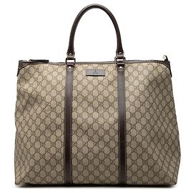 Gucci Beige GG Supreme Weekender Beige