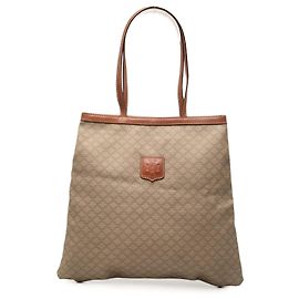 Céline Tote en toile enduite Celine Beige Macadam Beige