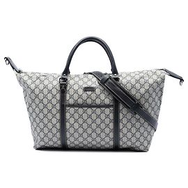 Gucci Beige GG Supreme Carry On Weekender Beige