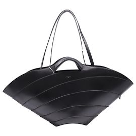 Borsa Tote Khaima Large in pelle di vitello nera Alaïa Nero