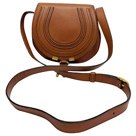 Bolsa Marcie Small da Chloé em couro de bezerro marrom Marrom Vermelho