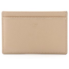Céline Celine 10B703BEL Leather Card Holder Beige