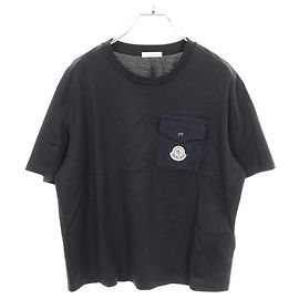 Top de algodón MONCLER Azul Azul marino