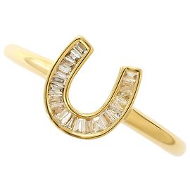 Autre Marque 18K Gelbgold Diamantring Golden