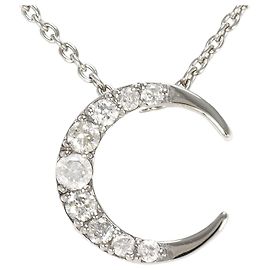 Autre Marque Collier en or blanc 10K avec diamant Doré