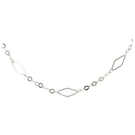 Autre Marque Collier en or blanc 14K Doré