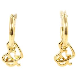 Autre Marque Orecchini a cerchio in oro giallo 18K D'oro