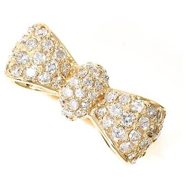 Autre Marque 10K Gelbgold-Ring mit Diamant Golden