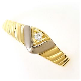 Autre Marque 18K Goldring mit Diamant Golden