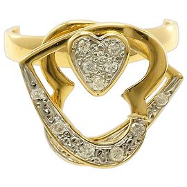 Autre Marque 18K Goldring mit Diamant Golden