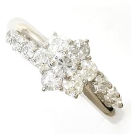 Autre Marque Platinum Diamond Band Ring Other