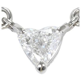 Autre Marque Platinhalskette mit Diamantanhänger Andere