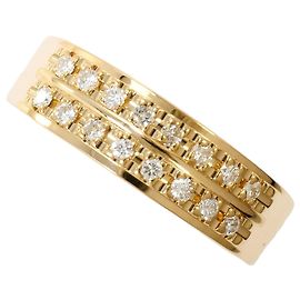Autre Marque 18K Gelbgold-Ring mit Diamant Golden