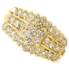 Autre Marque 18K Gelbgold-Ring mit Diamant Golden