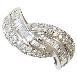 Autre Marque 18K Weißgold-Ring mit Diamant Golden