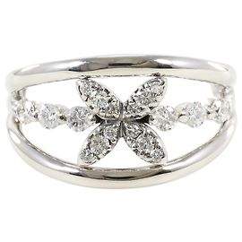 Autre Marque 18K Weißgold Diamantring Golden