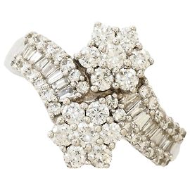 Autre Marque 18K Weißgoldring mit Diamant Golden