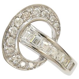 Autre Marque 18K Weißgold-Ring mit Diamant Golden
