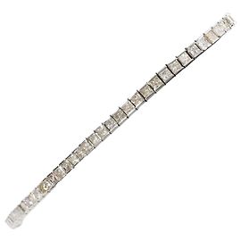 Autre Marque 18K White Gold Charm Bracelet with Diamonds Golden