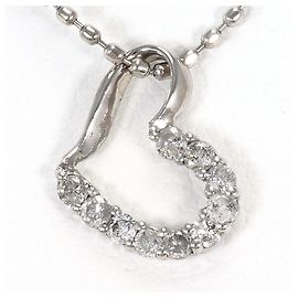 Autre Marque Collier en or blanc 10K avec diamant Doré