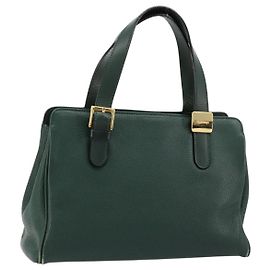 Burberry Handtasche aus Leder Grün Gold Authentisch BA13284 Golden Grün