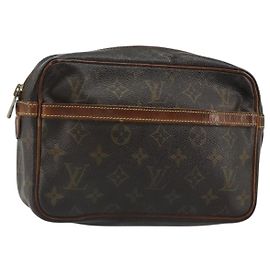 LOUIS VUITTON Monogram Compiegne 23 Clutch M51847 LV Auth 185205 Monograma