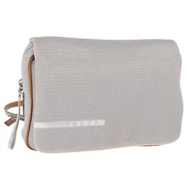 PRADA Sports Line Backpack Canvas Silver Auth bs35592 Silvery