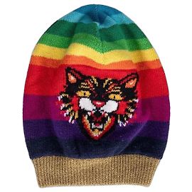 Gucci Multicolor Animal Print Wool Hat Size 58/ L Pre-owned Other