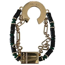 Bracciale a perline e catena Hipanema D'oro