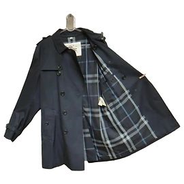 Trench Burberry The Chelsea de algodón negro Negro