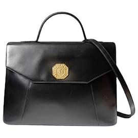 Yves Saint Laurent Sac à main Satchel en cuir noir Noir