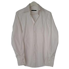 Camisa Gucci de algodón blanco Slim Fit Blanco