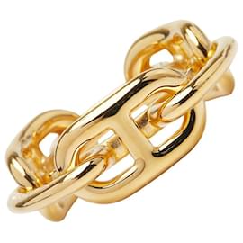 Hermès Hermes Chaine d'Ancre Scarf Ring Golden