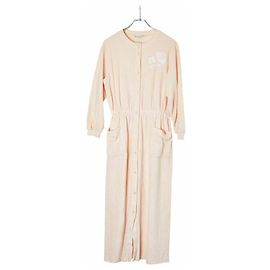 Dior LINGERIE Vestido longo de algodão e poliéster Rosa