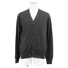 Cardigan in lana vergine Prada Marrone Altro